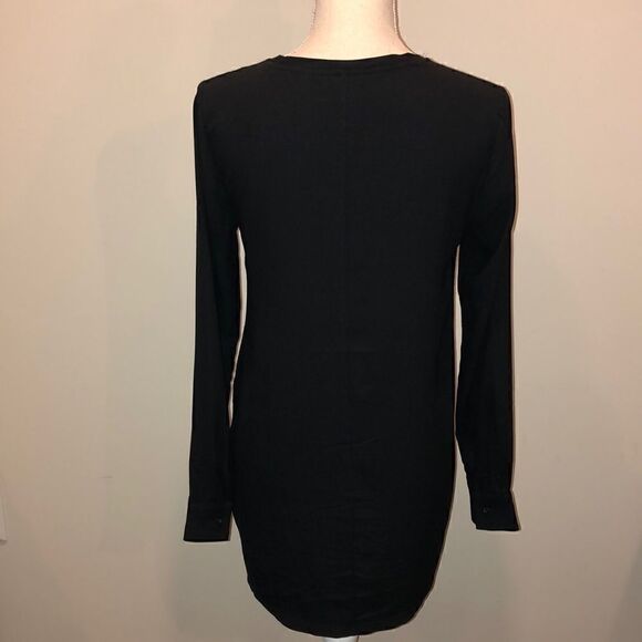 Ann Taylor mixed material long sleeve blouse - Picture 3 of 3